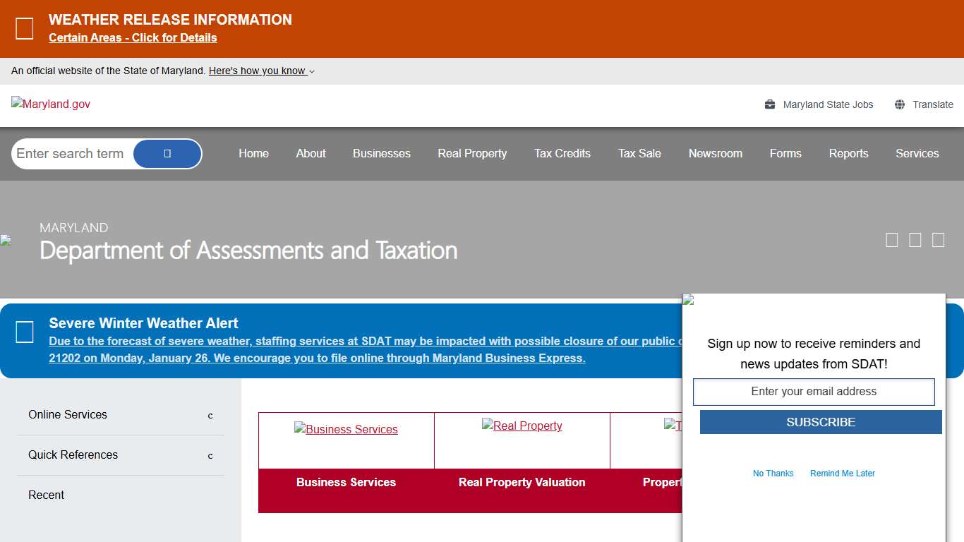 Department of Assessments and Taxation